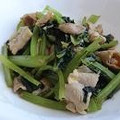 lily72's cooksnap of when they made 小松菜と豚肉のちょっとさっぱり！和風炒め.