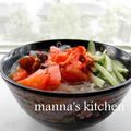 manna＊'s cooksnap of when they made ひんやりさっぱり＊手作りスープの夏冷麺＊.