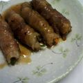 kisaragicats's cooksnap of when they made こってり！照り焼き！野菜の肉巻き.