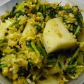 cheesedog's cooksnap of when they made カブの葉っぱのチャーハン.