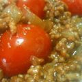 熊人すみこ's cooksnap of when they made 豚ひき肉とプチトマトのカレー炒め.