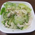 よちりん's cooksnap of when they made 辛子醤油ドレッシングでささみレタスサラダ.