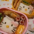 まめ小町's cooksnap of when they made キティちゃん弁当☆キャラ弁♪.