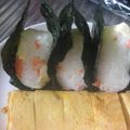 ＭＯＭＯパンダ's cooksnap of when they made チーズ&鮭の手まりおにぎり.