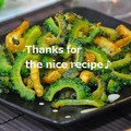 ruruchirin's cooksnap of when they made ゴーヤと油揚げのピリ辛炒め中華風.