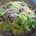 きのこきゃらめる's cooksnap of when they made ゴマ油で☆しらす＆キャベツのパスタ♪.