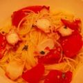 てつまちパパ's cooksnap of when they made ＊たことトマトの冷たいパスタ＊.