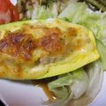 mi83ya's cooksnap of when they made 夏野菜・ズッキーニの舟形焼き.