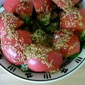 ヨナシ's cooksnap of when they made たたきキュウリとトマトのピリ辛和え.