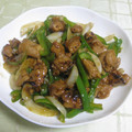 Niktwins★'s cooksnap of when they made 焼き鳥とピーマンの炒めもの.
