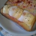姉ぶた's cooksnap of when they made ハムマシュマロトースト～辛子マヨ編～.