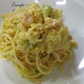 ☆るうたん☆'s cooksnap of when they made キャベツと卵のオーロラクリームパスタ.