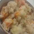チョコくらら's cooksnap of when they made コク旨♡ツナじゃが玉葱炊き込みご飯.