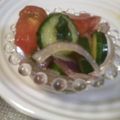 yushima's cooksnap of when they made バジルたっぷりトマトときゅうりのサラダ.