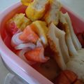 音まま's cooksnap of when they made お弁当に♪かにかま ピックの りぼん♪.