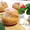 ﾘなちやむ's cooksnap of when they made ♡レアチーズシュークリーム♡.