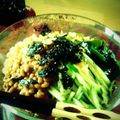 三崎はん's cooksnap of when they made 納豆たぬき冷やしそば.