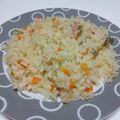 みどりは's cooksnap of when they made フライパンdeほうれん草とエビのピラフ。.