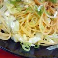 るびにゃん's cooksnap of when they made 春キャベツとちくわのバター醤油和風パスタ.