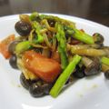 rosekanako's cooksnap of when they made 簡単！アスパラしめじプチトマトのシソ炒め.