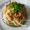 チヒナコ's cooksnap of when they made 豚しゃぶ～カレーおろし胡麻ポン酢で♬.