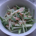 drive's cooksnap of when they made ☆鮭とば☆水菜の和え物.