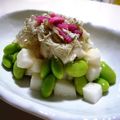kurukurumin's cooksnap of when they made 枝豆と長いもの冷やし鉢☆.