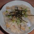Jock's cooksnap of when they made あさりご飯.