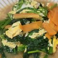 クックM96XDX☆'s cooksnap of when they made 高野豆腐とほうれん草の卵とじ.
