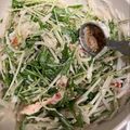 たてえり。's cooksnap of when they made 水菜とカニカマの♪胡麻マヨぽんサラダ.