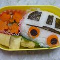 白いカピバラ's cooksnap of when they made キャラ弁☆おにぎり１３・バス.