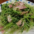 まろんぴ's cooksnap of when they made 豆苗とベーコンのペペロン炒め.