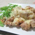 caramel-cookie's cooksnap of when they made 揚げ鶏のみそマヨソースがけ.
