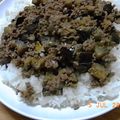 妙香ママ's cooksnap of when they made ～ひき肉とナスの混ぜご飯～.