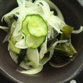 aoi_69's cooksnap of when they made ✾わかめ・きゅうり・玉ねぎの酢の物✾.