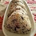 だいはな's cooksnap of when they made おにぎり*混ぜご飯♪カリカリ梅〜ひじき煮.