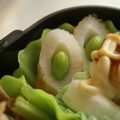 こはがえる's cooksnap of when they made ＊ちくわにえだまめ入れちゃいました＊.