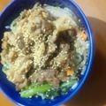 マリマリン0409's cooksnap of when they made 豚こま肉で★ビビン丼.