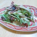 ビックムーン's cooksnap of when they made 水菜、ベーコン、しめじdeごぼうサラダ.