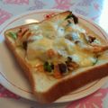 ちょびーす's cooksnap of when they made しめじとキャベツの洋風トースト★゛　.