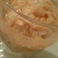 にょにょ?'s cooksnap of when they made 桃の皮で！ピンクのシャーベット☆.