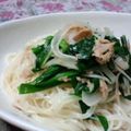 ruu310's cooksnap of when they made ツナとニラのそ～めんちゃんぷる～.