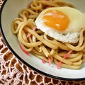 ルリナ's cooksnap of when they made ♥簡単♥とろたま紅生姜焼うどん♥.