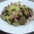 チャルの幸せご飯's cooksnap of when they made 太きゅうりと豚肉の炒めもの.