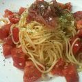 rinn0805's cooksnap of when they made 生ハムとトマトの冷製パスタ.
