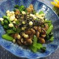 miyuki12's cooksnap of when they made 小松菜の塩昆布納豆和え.