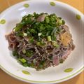 水玉ぱじゃま's cooksnap of when they made 余り蕎麦で☆和風ソバペペロンチーノ♪♪.