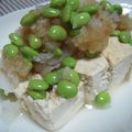 ちはる2011's cooksnap of when they made 枝豆とくずし豆腐のおろしポン酢あえ.