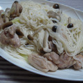 ちはる2011's cooksnap of when they made 黒胡椒の効いた鶏ねぎそうめん（うどん）.