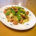 マッハママ's cooksnap of when they made インゲンとウインナーの卵炒め.